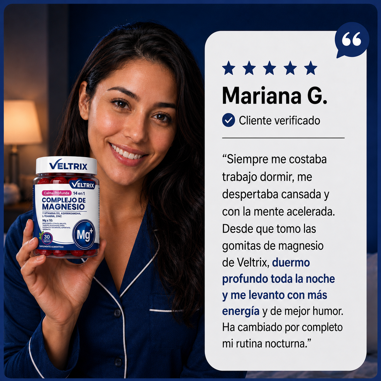 Veltrix™ Gomitas De Magnesio Para Dormir Profundo