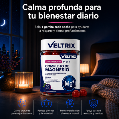 Veltrix™ Gomitas De Magnesio Para Dormir Profundo